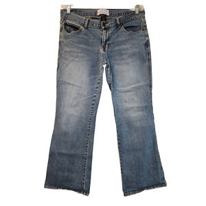 Steve & Barrys Womens Classic Dungarees Jeans Size 16S Short Mid Rise Boot Cut
